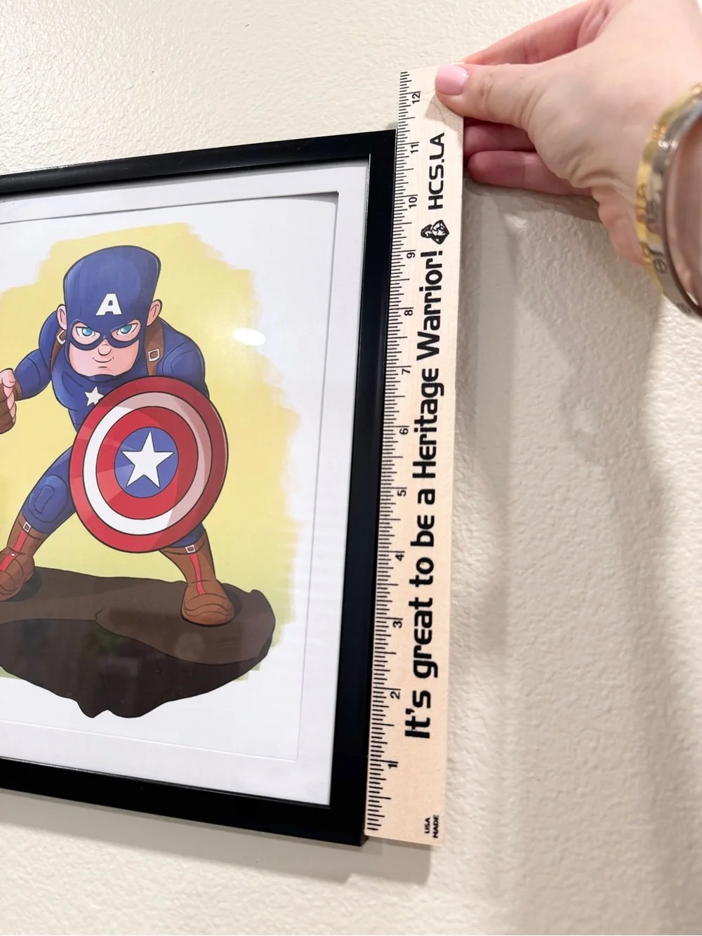Marvel Superhero Kids Wall Art Se - Spider-Man, Captain America, Hulk, Iron Man.